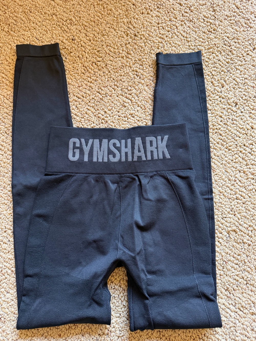 Gymshark Black Sculpting Leggings with Subtle Logo